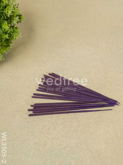 Blue Pottery Diffuser Candle Holder with Lavender Oil and Incense Sticks - WL3505-2