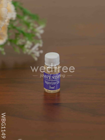 Blue Pottery Diffuser Candle Holder with Lavender Oil - WBG1149