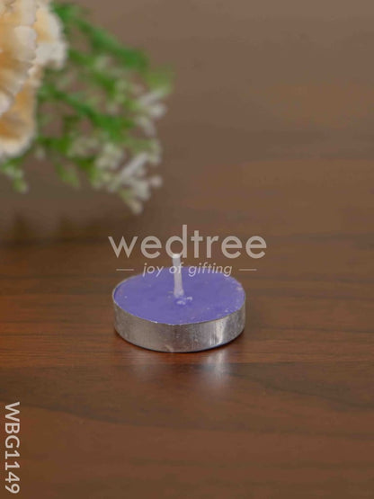 Blue Pottery Diffuser Candle Holder with Lavender Oil - WBG1149