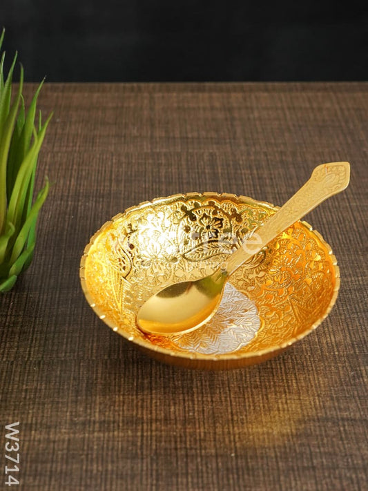 Bowl with Spoon - W3714