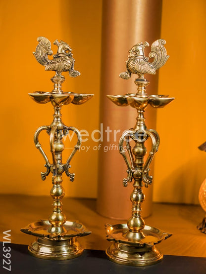 Brass 5 Face Annapakshi Kuthuvilakku - Set of 2 - WL3927