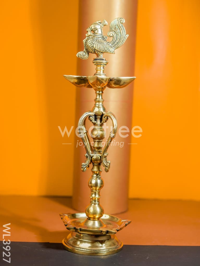 Brass 5 Face Annapakshi Kuthuvilakku - Set of 2 - WL3927
