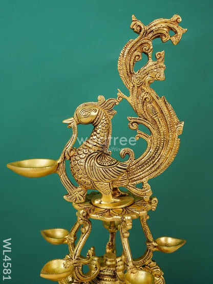 Brass Annapakshi 5 Face Diya - WL4581