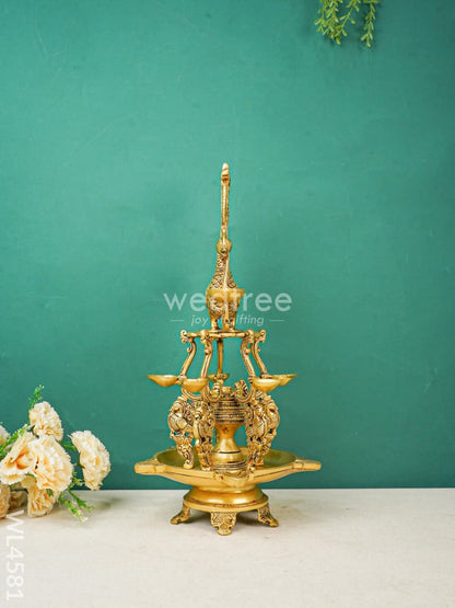 Brass Annapakshi 5 Face Diya - WL4581
