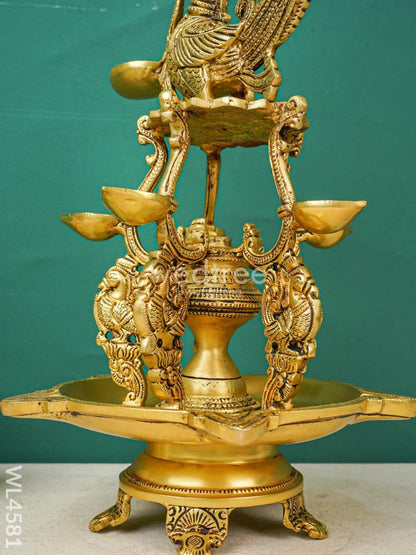Brass Annapakshi 5 Face Diya - WL4581