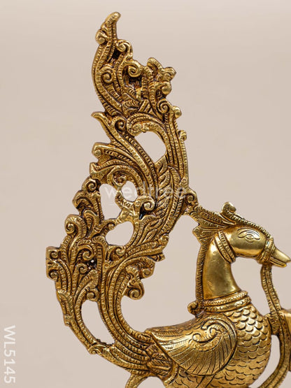 Brass Annapakshi Diya - 12 inch - WL5145