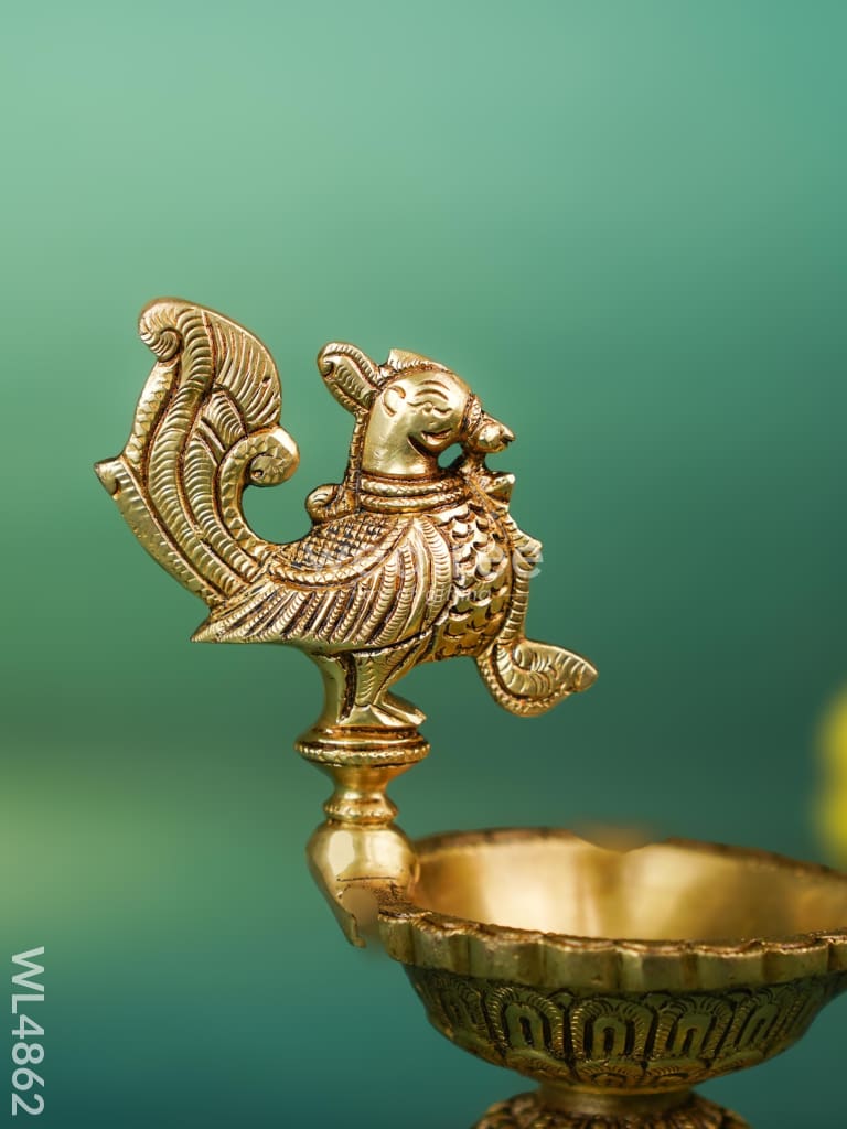Brass Annapakshi Diya - 6 inch - WL4862