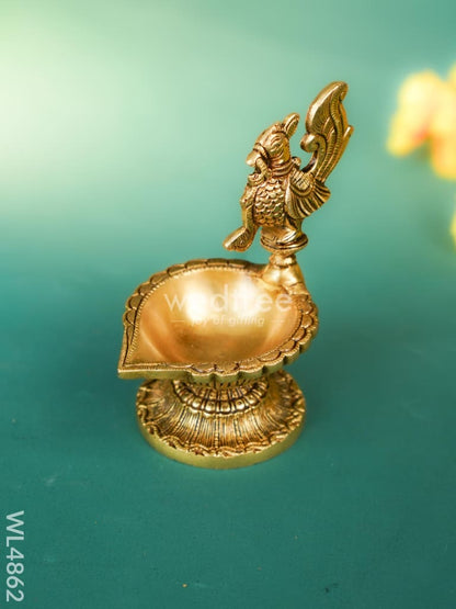 Brass Annapakshi Diya - 6 inch - WL4862
