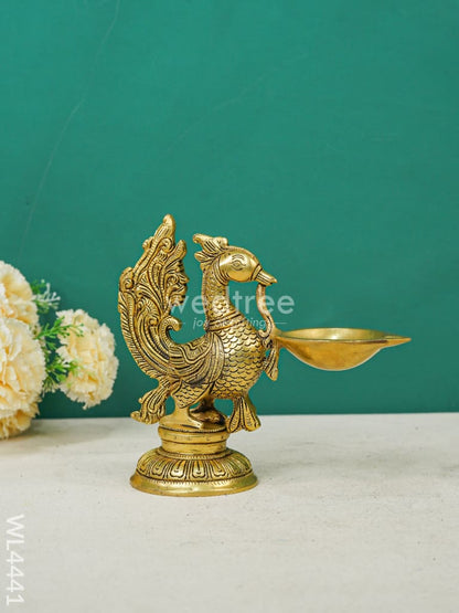 Brass Annapakshi Diya - WL4441