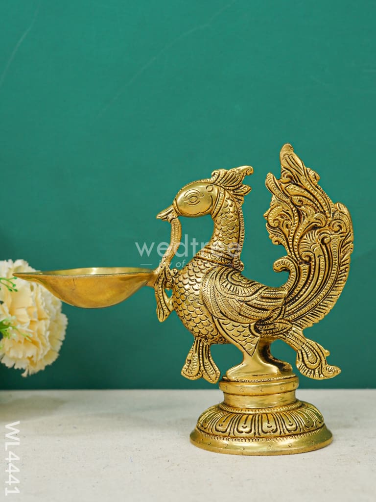 Brass Annapakshi Diya - WL4441