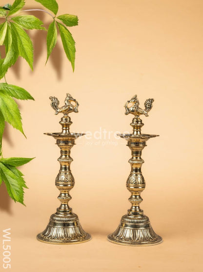 Brass Annapakshi Kuthu Vilakku  - 16 inch - WL5005