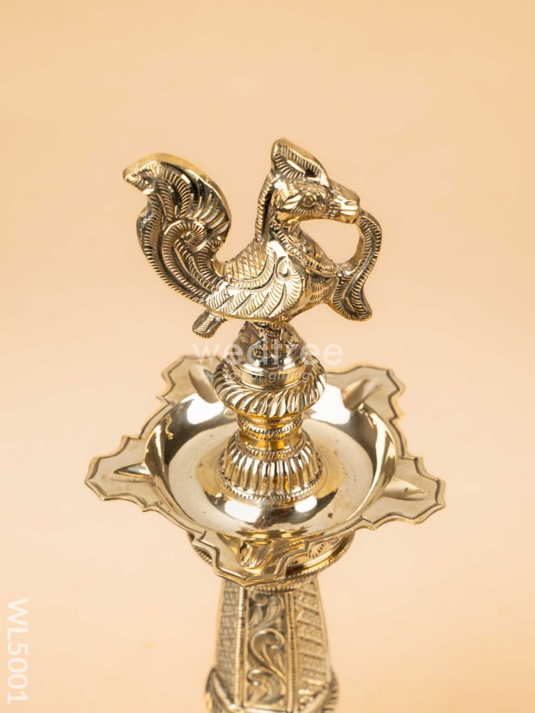 Brass Annapakshi Kuthu Vilakku - 17 inch - WL5001