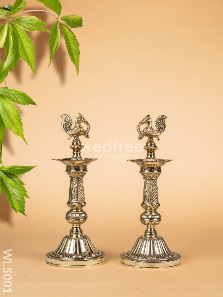 Brass Annapakshi Kuthu Vilakku - 17 inch - WL5001