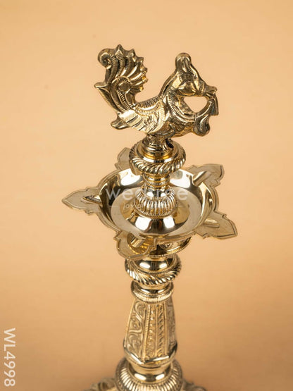 Brass Annapakshi Kuthu Vilakku - 21 inch - WL4998