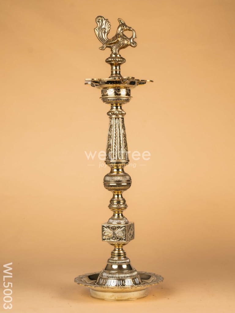 Brass Annapakshi Kuthu Vilakku - 28 Inch - WL5003