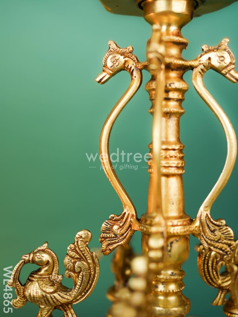 Brass Annapakshi Vilaku with Diya - 23 inch - WL4865