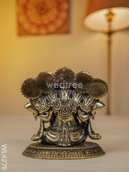 Brass Panchmukhi Ganesha - WL4278