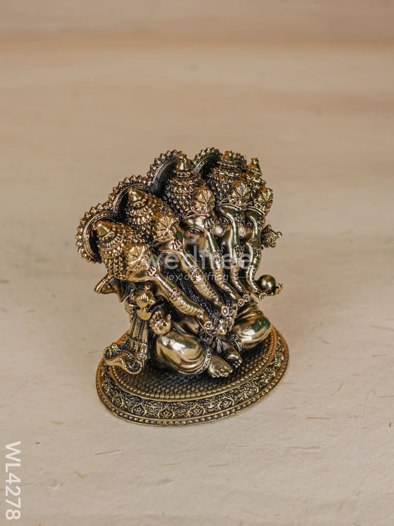 Brass Panchmukhi Ganesha - WL4278
