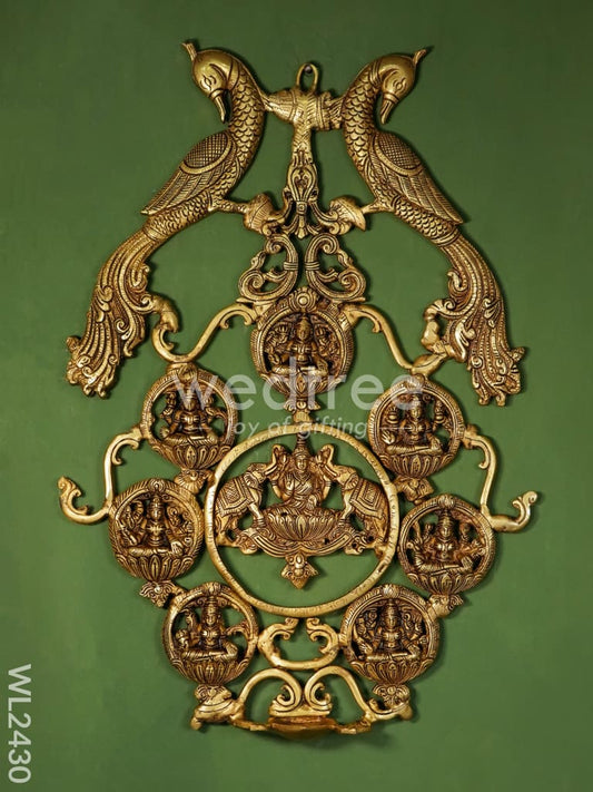 Brass Ashatalakshmi Wall Hanging - WL2430