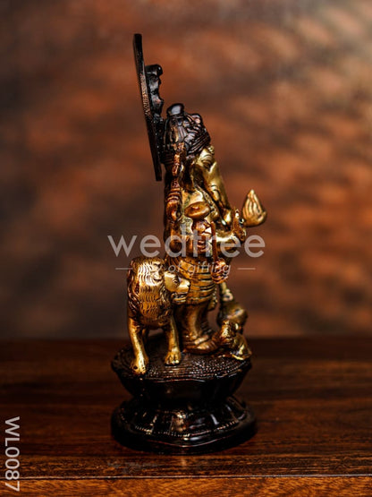 Brass Ashta Bhuja Ganesha - WL0087
