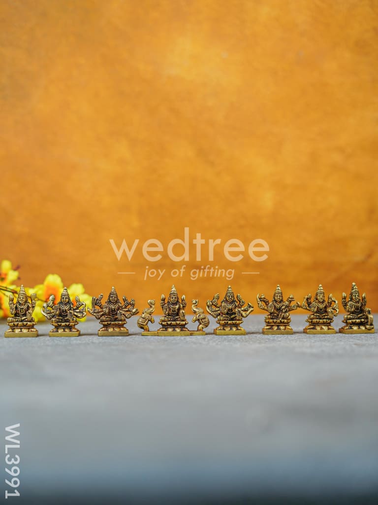 Brass Ashtalakshmi - 2.5 inch - WL3991