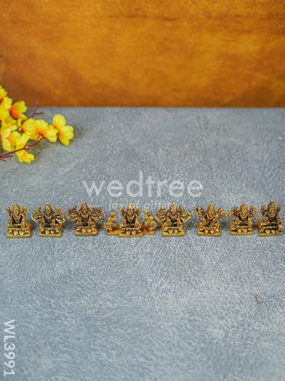 Brass Ashtalakshmi - 2.5 inch - WL3991