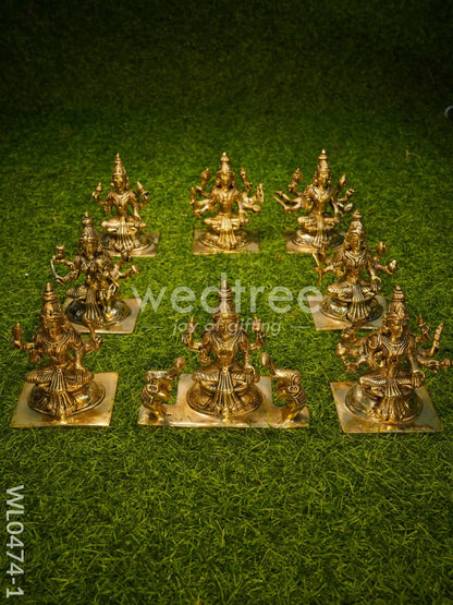 Brass Ashtalakshmi Idols - WL0474