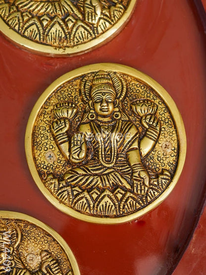 Brass Ashtalakshmi Round Frame - WL4409