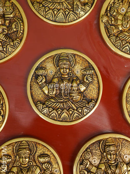 Brass Ashtalakshmi Round Frame - WL4409