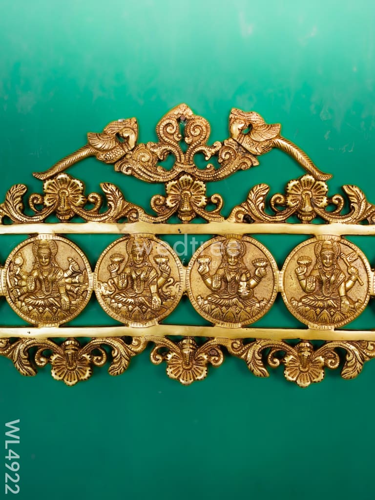 Brass Ashtalakshmi Wall Hanging - 12 inch - WL4922