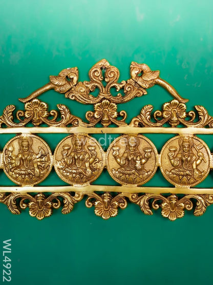 Brass Ashtalakshmi Wall Hanging - 12 inch - WL4922