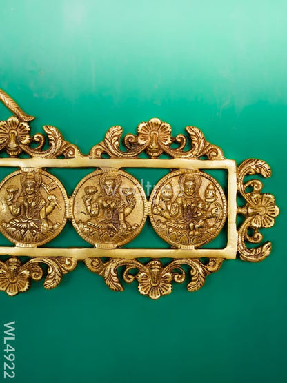 Brass Ashtalakshmi Wall Hanging - 12 inch - WL4922