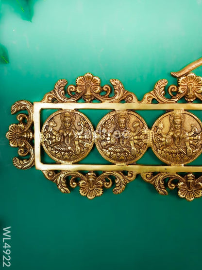 Brass Ashtalakshmi Wall Hanging - 12 inch - WL4922