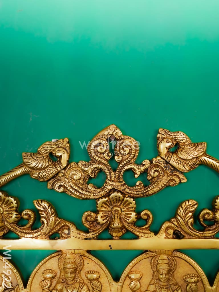 Brass Ashtalakshmi Wall Hanging - 12 inch - WL4922