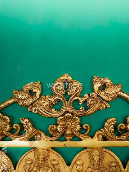 Brass Ashtalakshmi Wall Hanging - 12 inch - WL4922