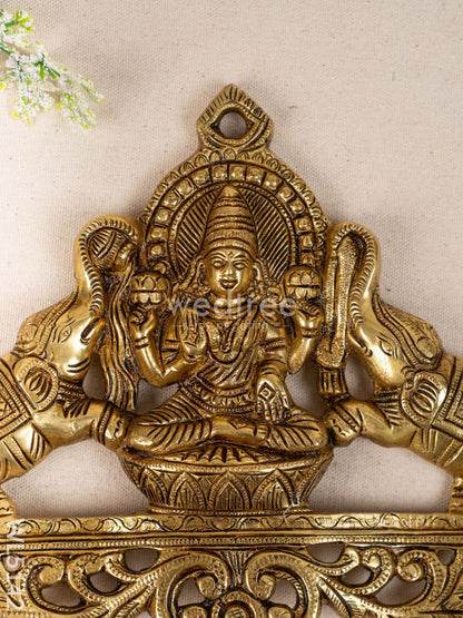 Brass Gajalakshmi Wall Hanging - 8 inch - WL5142