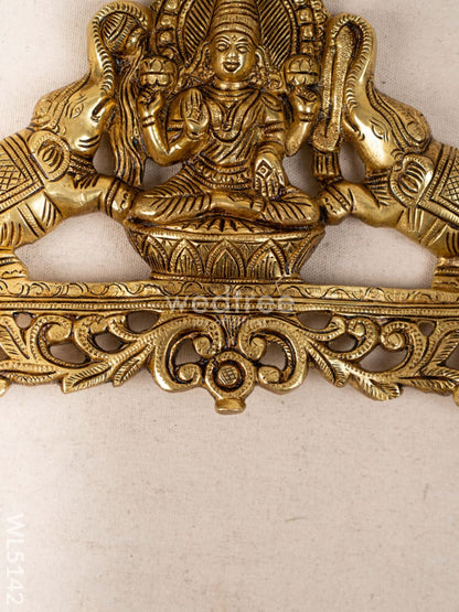 Brass Gajalakshmi Wall Hanging - 8 inch - WL5142
