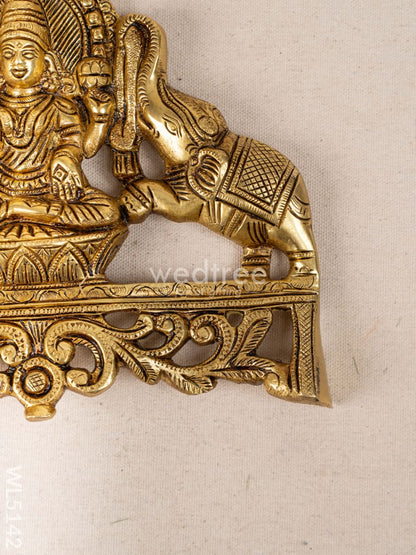 Brass Gajalakshmi Wall Hanging - 8 inch - WL5142