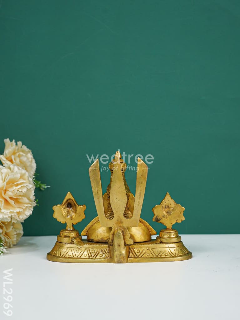 Brass Balaji Idol with Shank-Chakra-Nama - WL2969
