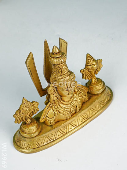 Brass Balaji Idol with Shank-Chakra-Nama - WL2969