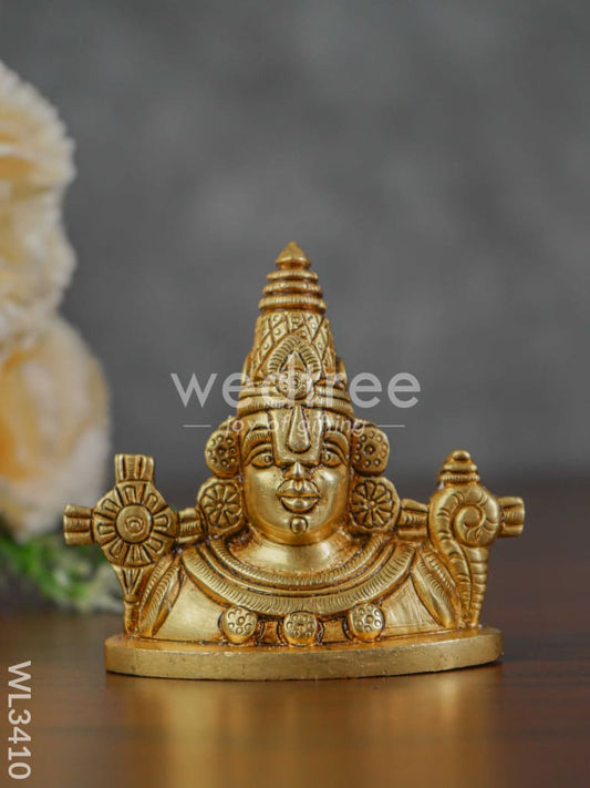 Brass Balaji Head with Shank & Chakra - WL3410
