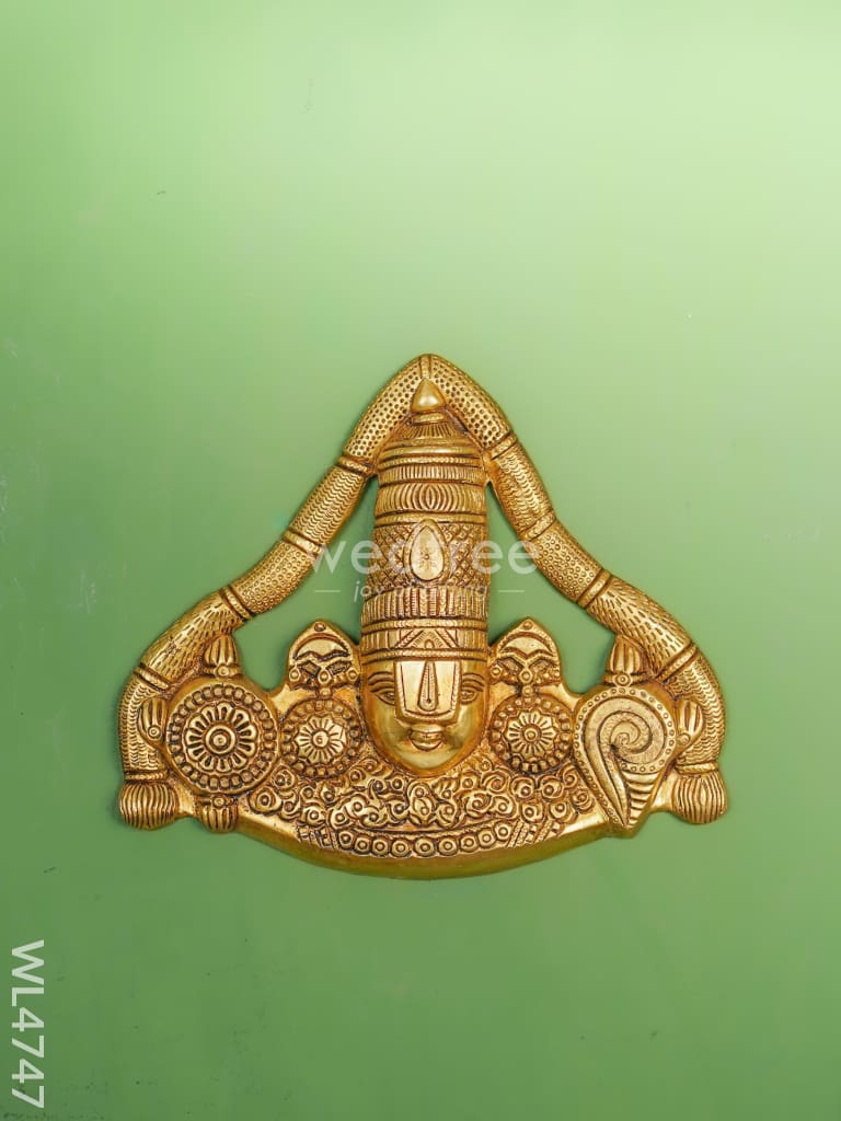 Brass Balaji Wall Hanging - 8 inch - WL4747
