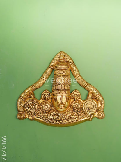 Brass Balaji Wall Hanging - 8 inch - WL4747