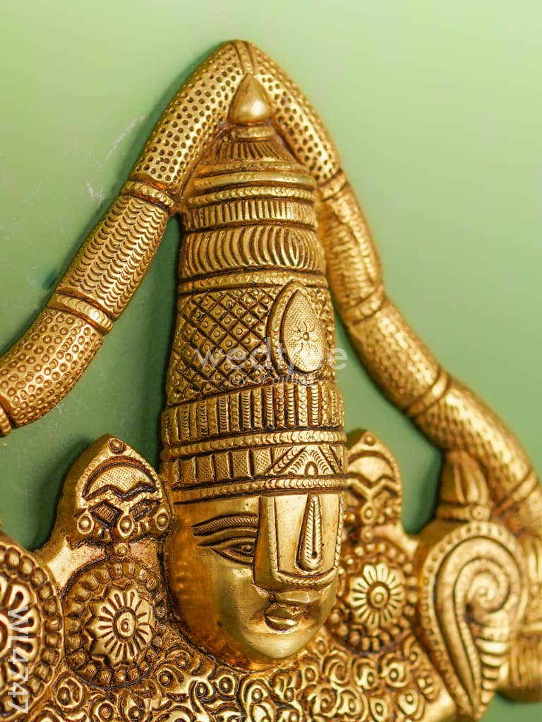 Brass Balaji Wall Hanging - 8 inch - WL4747