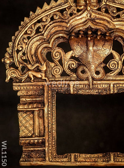 Brass Bhunesh Prabhavali Wall Hanging - WL1150