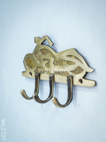 Brass Bike Key Hanger - WL2720