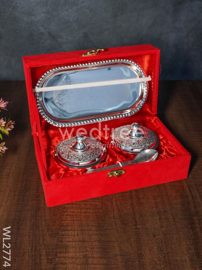 Brass Bowl Set and Tray - WL2774