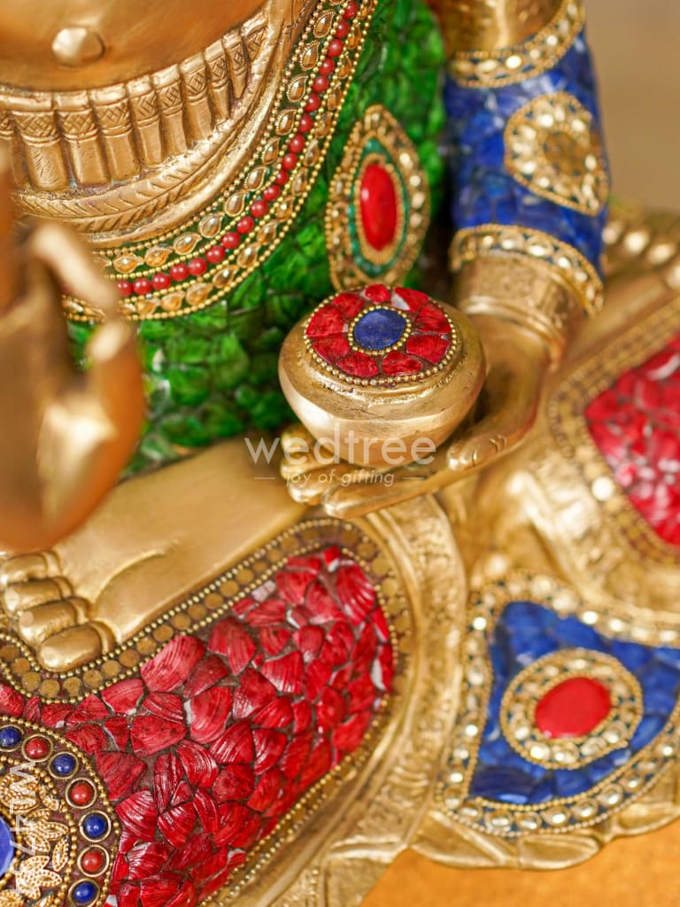 Brass Buddha Idol - 19 inch - WL4734