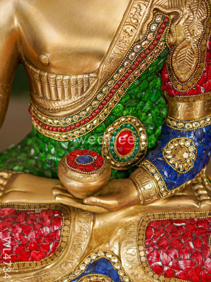 Brass Buddha Idol - 19 inch - WL4734