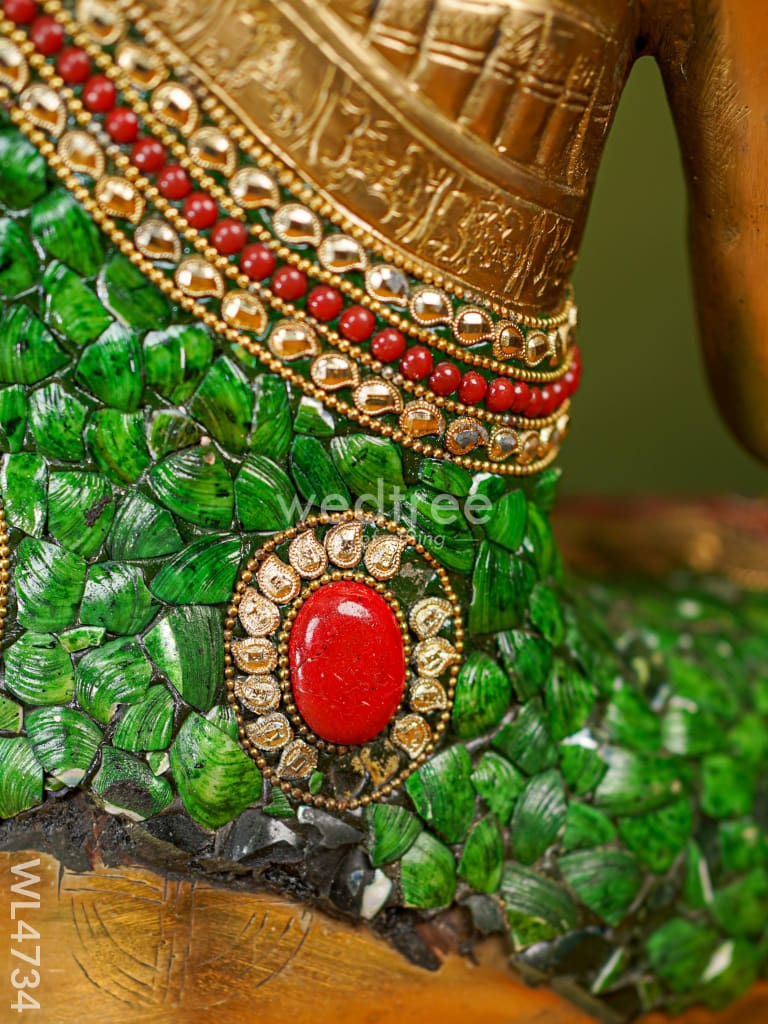 Brass Buddha Idol - 19 inch - WL4734